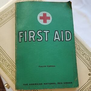 Vintage 1950's Fourth Edition American Red Cross First Aid Book